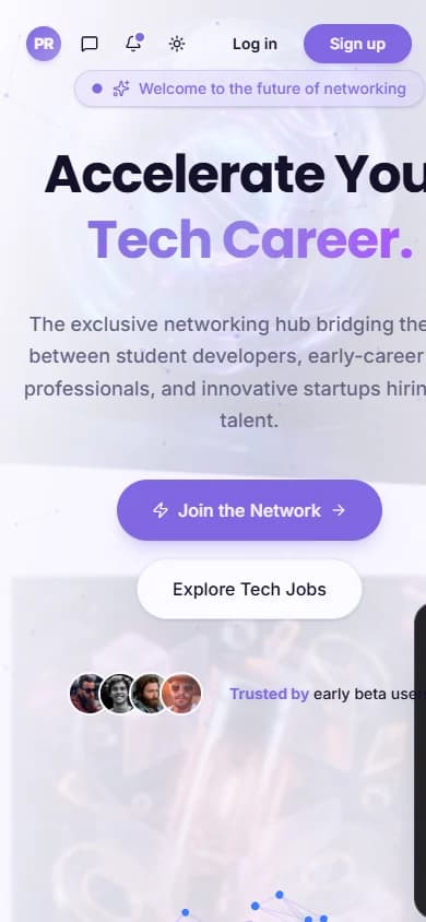 Prolance — mobile website screenshot