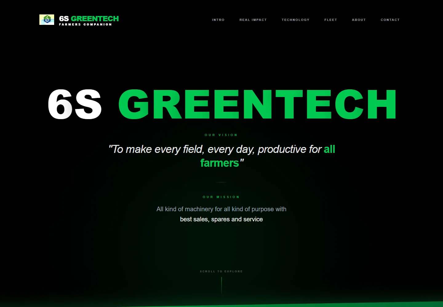 6S Green Tech — desktop website screenshot