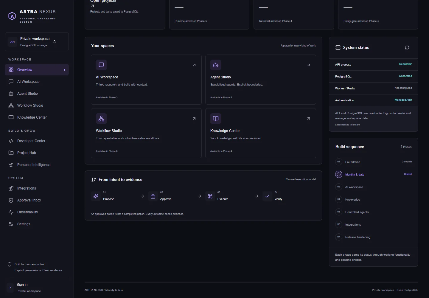 ASTRA NEXUS — website detail screenshot