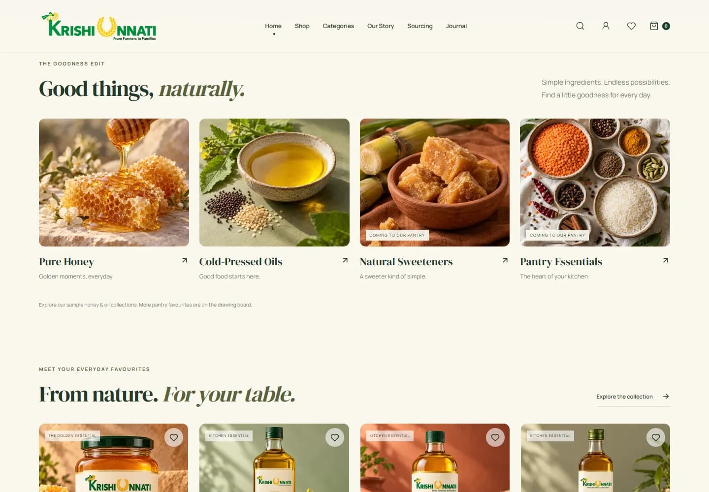 KrishiUnnati — website detail screenshot